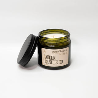 Driftwood & Argan Oil Queer Candle Co.