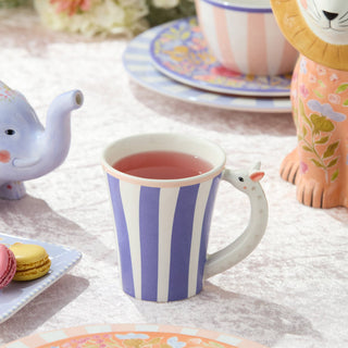 Menagerie Mug with 3-D Handles 14 oz. - Peacock
