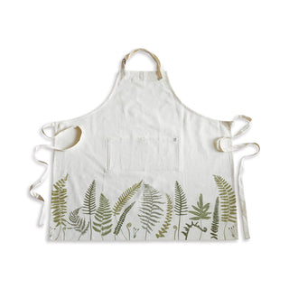Fronds and Fern Organic Apron for Kitchen and Garden