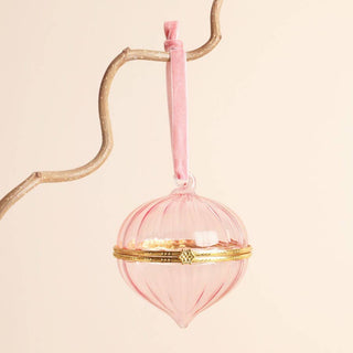 Pink Glass Sultan Secret Opening Bauble