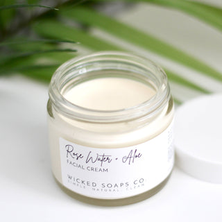 Rose Water + Aloe Facial Cream WICKED SOAP CO