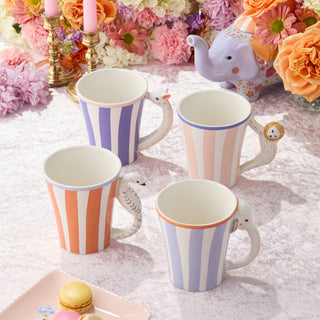 Menagerie Mug with 3-D Handles 14 oz. - Elephant