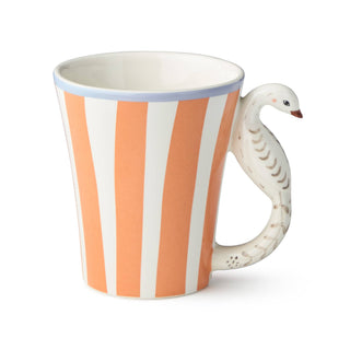 Menagerie Mug with 3-D Handles 14 oz. - Peacock