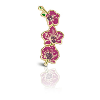 Orchid (Pink) Flower Enamel Pin