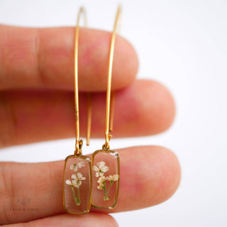 Tiny Rectangle Threaders SEED & SOIL BOTANICAL JEWELRY