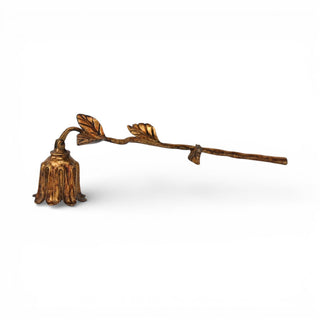 Theira Cast Iron Flower Candle Snuffer GOLD