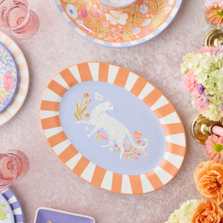Menagerie Oval Platter 16" x 12"