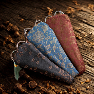Vintage Style Embroidery Scissors with Random Brocade Sheath